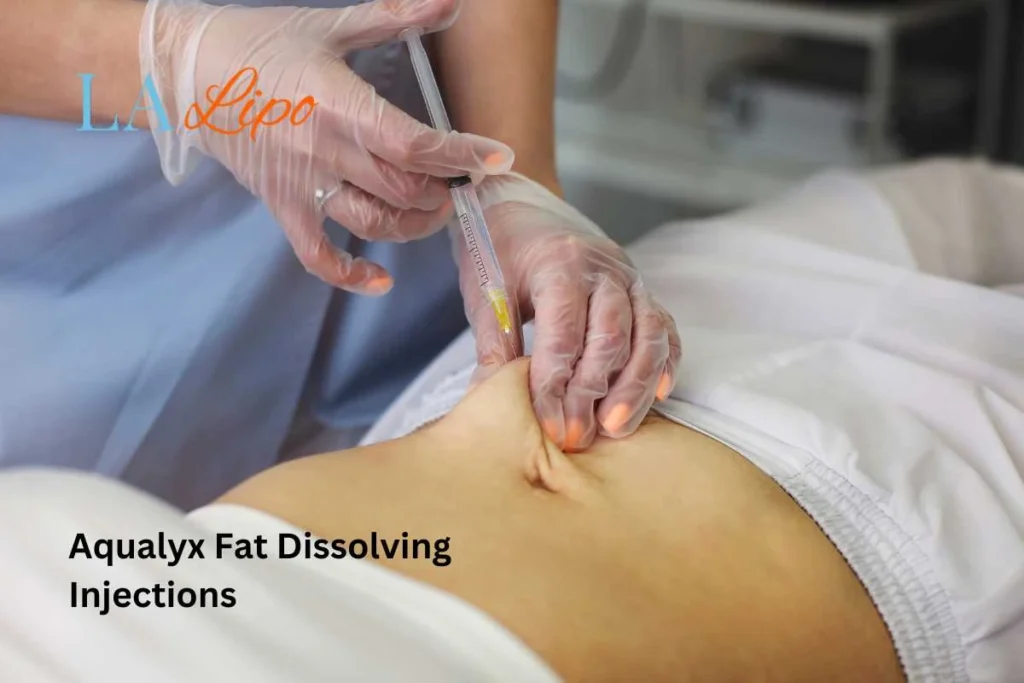 woman having fat dissolving injections Sydenham in the stomach