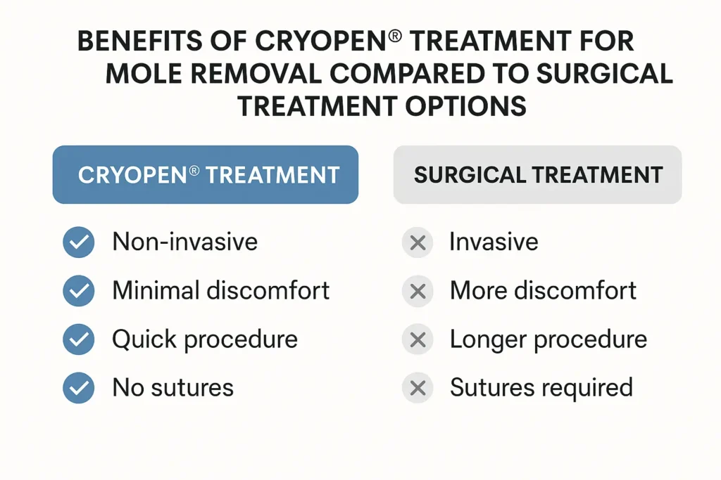 Benefits of professional mole-removal assessment at LA LIPO Sydenham