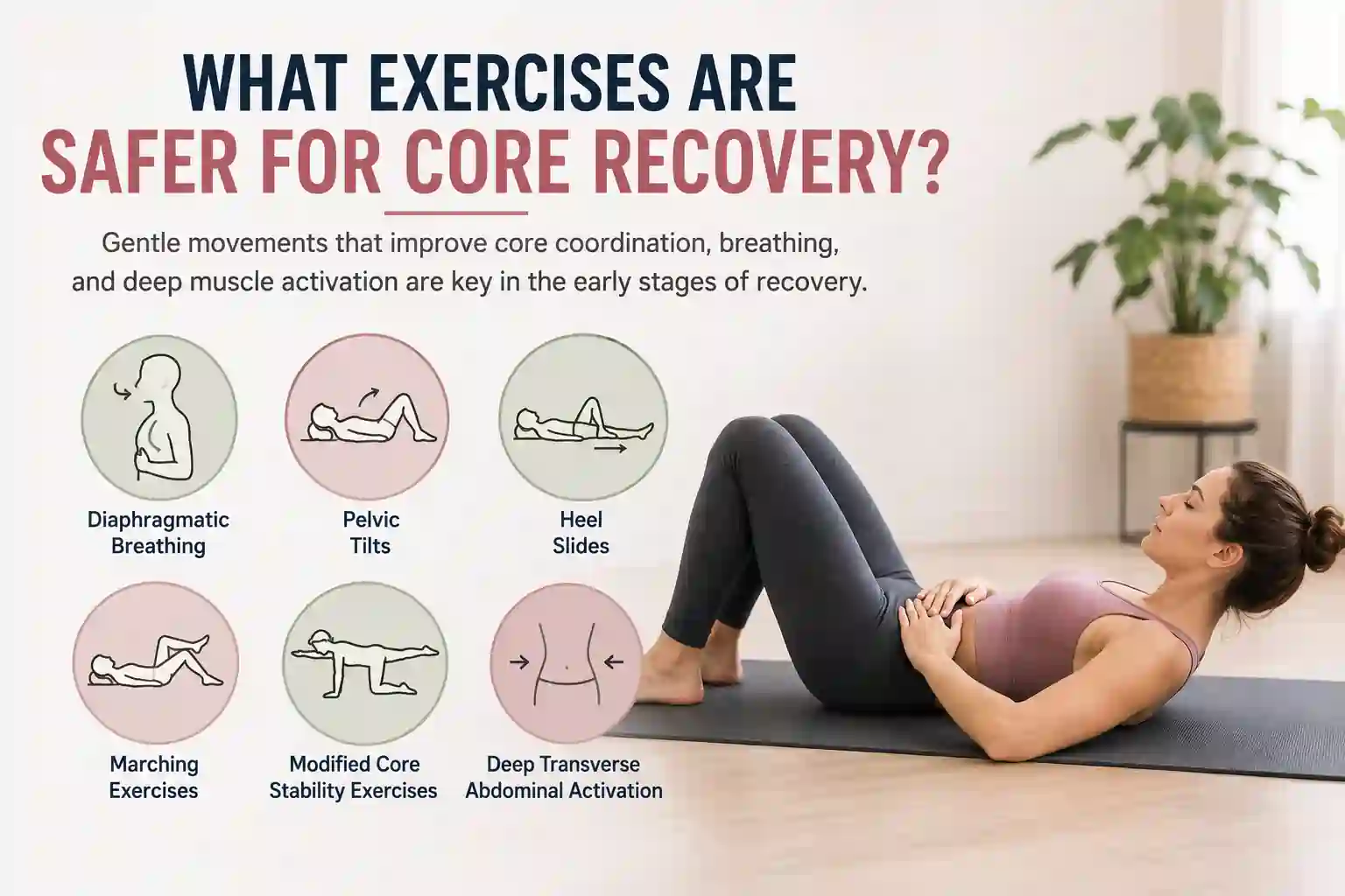 Which exercises may help diastasis recti Sydenham?